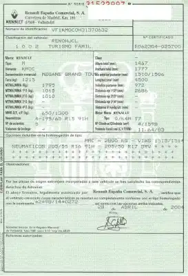 Утилизация автомобиля renault megane ii ranchera familiar (km0/1_) 1.6 года 2004 питание k4m 760,k4m 761