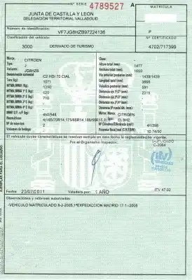 Vehicul casat citroen                                            c2 (jm_)                                                                                                                                                                                                                                                   1.4 hdi                                                                                                                                                                                                                                                    al anului 2005 alimentat 8hx (dv4td),8hz (dv4td)