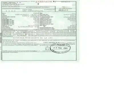 Scrapping Vehicle ford mondeo 2.0 g /cjba of the year 2001 powered g/cjba