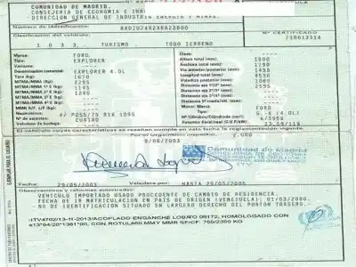 Scrapping Vehicle ford explorer 4.0 g -x (4.0l) of the year 2000 powered g-x(4.0l)