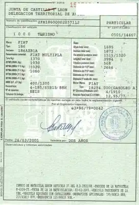 Здавання транспортного засобу fiat multipla (186) 1.9 jtd cat року 2000 потужний 182a4.000