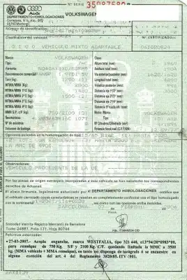 Здавання транспортного засобу volkswagen transporter v furgón (7ha, 7hh, 7ea, 7eh) 1.9 tdi року 2006 потужний d-axb