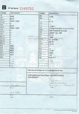 Здавання транспортного засобу opel                                               zafira tourer c (p12)                                                                                                                                                                                                                                      2.0 cdti (75)                                                                                                                                                                                                                                              року 2013 потужний a20dt opt.lbr
