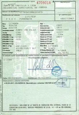 Здавання транспортного засобу citroen jumpy furgón (bs_, bt_, by_, bz_) 1.9 d 70 року 2003 потужний wjy (dw8b),wjz (dw8) Здавання транспортного засобу citroen jumpy furgón (bs_, bt_, by_, bz_) 1.9 d 70 року 2003 потужний wjy (dw8b),wjz (dw8)