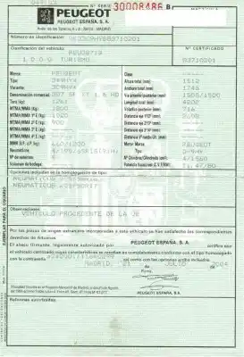 Утилизация автомобиля peugeot 307 (3a/c) 1.6 hdi 110 года 2004 питание 9hy (dv6ted4),9hz (dv6ted4)