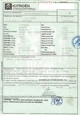 Sloopvoertuig citroen xsara (n1) 1.6 16v van het jaar 2003 aangedreven g-nfu