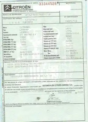 Утилизация автомобиля citroen c4 i (lc_) 1.6 hdi года 2005 питание d-9hx