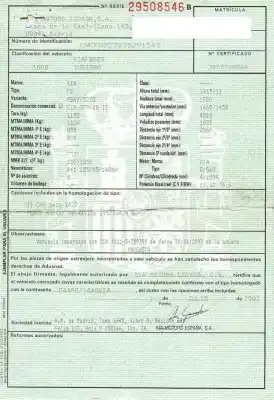 Sloopvoertuig kia sephia 1.6 cat van het jaar 2003 aangedreven g/s6d