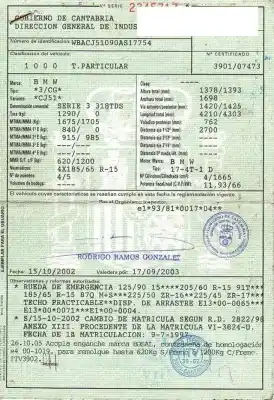 Vehicul casat bmw 3 compact (e36) 318 tds al anului 1997 alimentat m41 d17 (174t1)