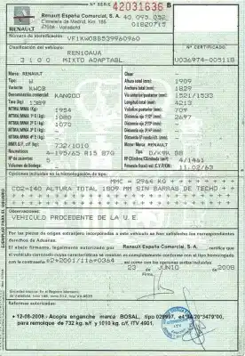 Здавання транспортного засобу renault kangoo / grand kangoo ii (kw0/1_) 1.5 dci 85 (kw0k, kw0l, kw0b) року 2008 потужний d/k9k b8 Здавання транспортного засобу renault kangoo / grand kangoo ii (kw0/1_) 1.5 dci 85 (kw0k, kw0l, kw0b) року 2008 потужний d/k9k b8