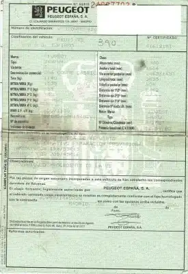 Veículo de Sucata peugeot 206 cc (2d) 1.6 16v (2dnfuf, 2dnfur) do ano 2001 alimentado g-nfu