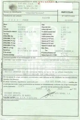 Veículo de Sucata fiat doblo 1.9 td do ano 2003 alimentado d-182b9000