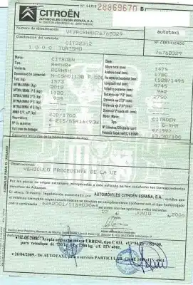 Утилизация автомобиля citroen                                            c5 ii (rc_)                                                                                                                                                                                                                                                2.0 hdi (rcrhrh) года 2006 питание d-rhr