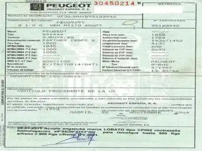 Veículo de Sucata peugeot partner 2.0 hdy -rhy do ano 2004 alimentado d-rhy