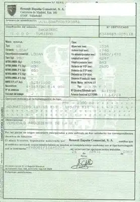 Утилизация автомобиля dacia logan (ls_) 1.6 (lsob, lsod, lsof, lsoh) года 2007 питание k7m 710,k7m 718