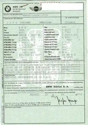 Scrapping Vehicle bmw 3 (e46) 320 d of the year 2003 powered m47 d20 (204d4)