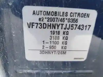 Veicolo di demolizione citroen c4 picasso ii 1.2 thp 130 dell'anno 2018 alimentato hn02