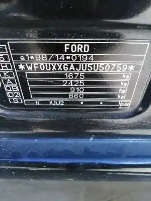 Утилизация автомобиля ford fusion (cbk) 1.6 tdci cat года 2005 питание hhja