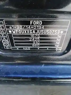 Veículo de Sucata ford fusion (ju_) 1.6 tdci do ano 2005 alimentado hhja