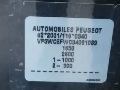 Scrapping Vehicle peugeot 207 cc (wd_) 1.6 16v of the year 2007 powered 5fw