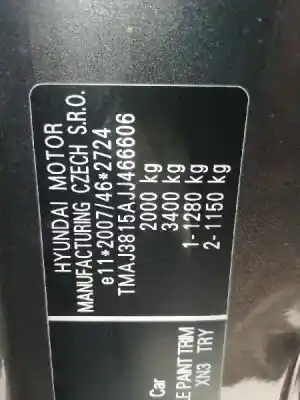 Veicolo di demolizione hyundai tucson (tl, tle) 1.7 crdi dell'anno 2017 alimentato d4fd