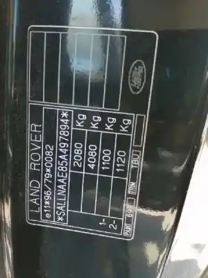 Veicolo di demolizione land rover freelander 2.0 td4 cat dell'anno 2005 alimentato 204d3