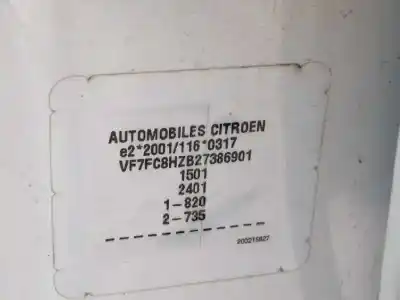 Veículo de Sucata citroen c3 1.4 hdi (68 cv) 1.4 hdi do ano 2005 alimentado 8hz