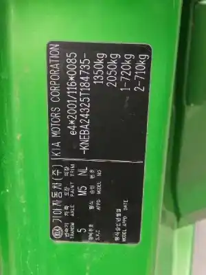 Scrapping Vehicle kia picanto i (sa) 1.1 of the year 2005 powered g4hg