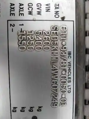 Veículo de Sucata opel frontera a 2.5 turbodiesel do ano 1996 alimentado vm41b