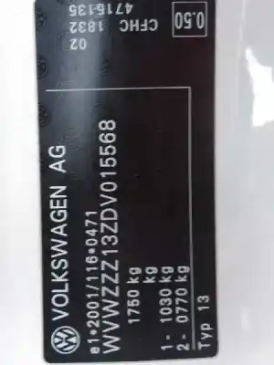 Sloopvoertuig volkswagen scirocco iii (137, 138) 2.0 tdi van het jaar 2013 aangedreven cfhc