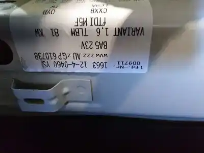 Veículo de Sucata volkswagen golf vii variant (bv5) 1.6 tdi do ano 2016 alimentado cxxb