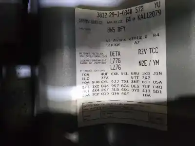 Veículo de Sucata audi a4 avant (8w5) sport edition quattro do ano 2019 alimentado deta