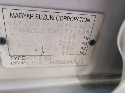 Veículo de Sucata suzuki swift iii (mz, ez) 1.5 (rs 415) do ano 2005 alimentado m15a