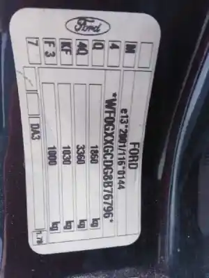 Scrapping Vehicle ford focus lim. (cb4) 1.8 tdci turbodiesel cat of the year 2008 powered kkda