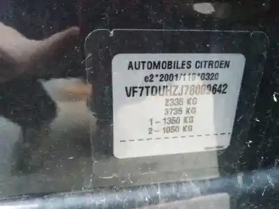Veículo de Sucata citroen c6 (td_) 2.7 hdi do ano 2007 alimentado uhz