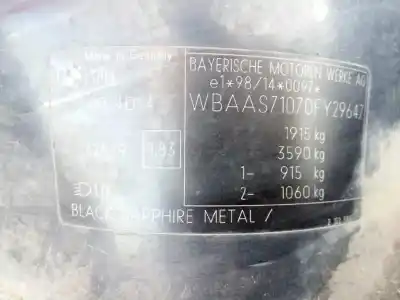 Véhicule à la ferraille bmw serie 3 berlina (e46) 2.0 320d de l'année 2003 alimenté 204d4