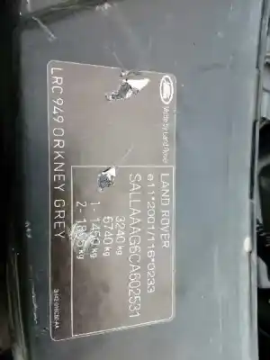 Veículo de Sucata land rover discovery 4 tdv6 se do ano 2012 alimentado 306dt