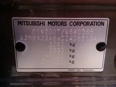 Veículo de Sucata mitsubishi asx (ga_w_) 1.8 di-d (ga6w) do ano 2013 alimentado 4n13