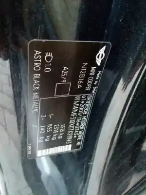 Утилизация автомобиля mini mini (r56) cooper года 2006 питание n12b16a