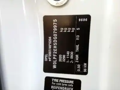 Veículo de Sucata opel astra j gtc sportive do ano 2013 alimentado a17dts