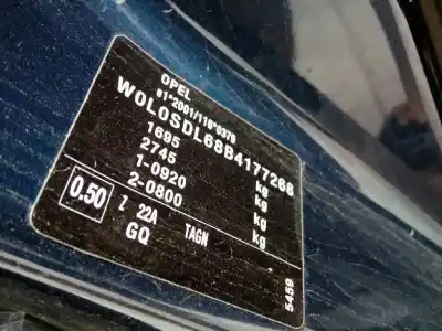Veículo de Sucata opel corsa d cmon do ano 2011 alimentado a13dtc