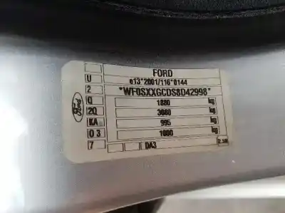 Vehicul casat ford focus lim. (cb4) trend al anului 2008 alimentat hhda