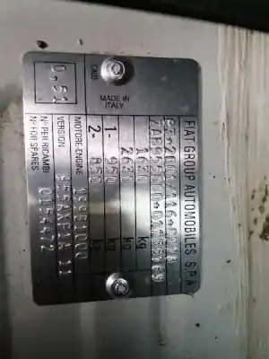 Veículo de Sucata alfa romeo mito (145) 1.3 jtd cat do ano 2011 alimentado 199b1000