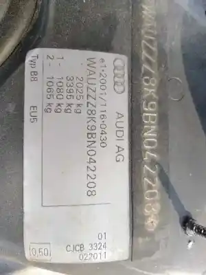 Scrapping Vehicle audi a4 berlina (b8) 2.0 tdi of the year 2011 powered cjcb