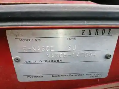 Sloopvoertuig mazda mx-5 (na) básico roadster van het jaar 1991 aangedreven b6