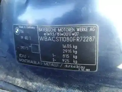 Scrapping Vehicle bmw serie 3 compacto (e36) 1.9 cat of the year 1999 powered 194e1