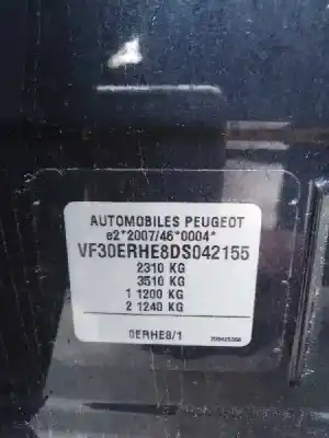 Veículo de Sucata peugeot 5008 1.2 12v e-thp do ano 2013 alimentado rh02