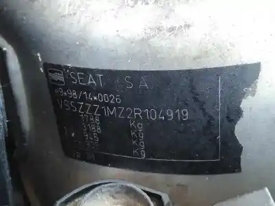 Veículo de Sucata seat leon (1m1) 1.9 tdi do ano 2002 alimentado alh