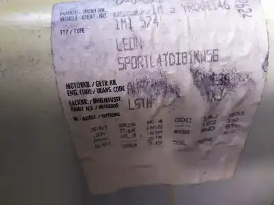 Veículo de Sucata seat leon (1m1) 1.9 tdi do ano 1999 alimentado ahf