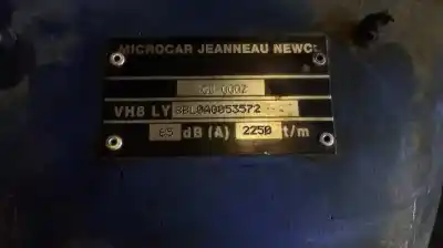 Утилизация автомобиля microcar lyra bb d 0.505 cc года 1999 питание ldw502m3